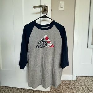 Adidas graphic baseball tee